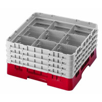 Kosz na szkło max. śr. szkl. 148 mm czerwony | CAMBRO, CM-9S318163