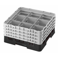 Kosz na szkło max. śr. szkl. 148 mm czarny | CAMBRO, CM-9S800110