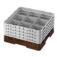 Kosz na szkło max. śr. szkl. 148 mm brązowy | CAMBRO, CM-9S800167