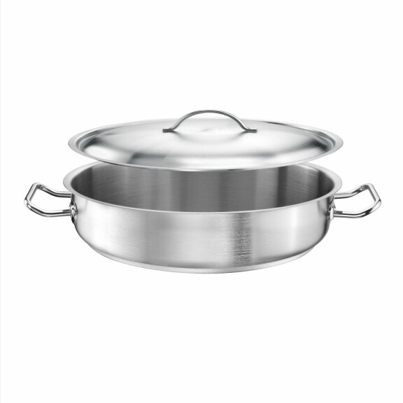 Garnek płytki 6 l z pokrywą | TOM-GAST, P1-2110-32L