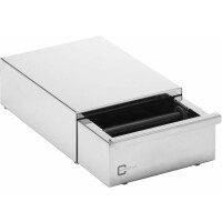 Odbijak do kolby z szufladą pod młynek lub ekspres, wys. 9 cm | BAREQ, T-JF-07