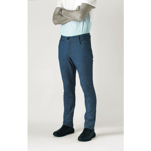 Spodnie kucharskie denim, rozm. XXL | ROBUR, Austin