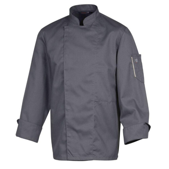 Bluza kucharska antracyt, długi rękaw rozm. XS | ROBUR, Nero