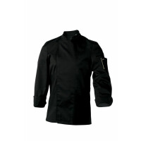 Bluza kucharska czarna, długi rękaw rozm. S | ROBUR, Nero