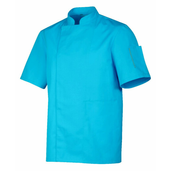 Bluza kucharska turkusowa, krótki rękaw rozm. XL | ROBUR, Nero