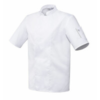 Bluza kucharska biała, krótki rękaw rozm. XS | ROBUR, Nero