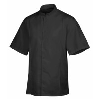 Bluza kucharska czarna, krótki rękaw rozm. L | ROBUR, Siaka