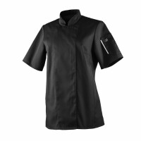 Bluza kucharska czarna, krótki rękaw, rozm. XXL | ROBUR, Unera