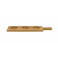 Deska dębowa prezentacyjna 50x10x2 cm z otworami 3x73 cm | VERLO, Stratos