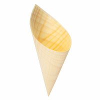Rożek drewniany 6,5x16,5 cm (op.50 szt.) | VERLO, V-30035