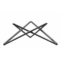 Podstawa bufetowa Gwiazda wys. 10 cm czarna | VERLO, V-7506