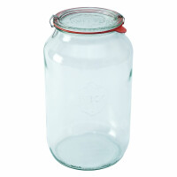 Słoik cylindryczny 3000 ml (4 szt),pok,usz, zap x2 | WECK, WE-776-100PUZ