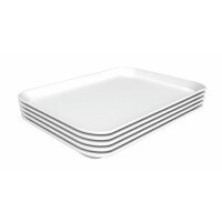 Pojemnik ekspozycyjny z melaminy 210x280x17 mm, biały, 5 szt. | BARTSCHER, 17W-210x280