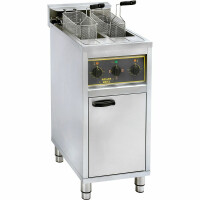 Frytownica wolnostojąca, z szafką, 2-komorowa, 2x10 l, 12 kW | ROLLER GRILL, 777210