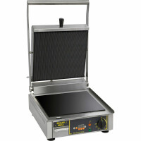 Grill ceramiczny, pojedynczy, ryflowany/gładki, 3 kW | ROLLER GRILL, 777215