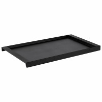 Taca z melaminy 670x380x40 mm, czarna | APS, 85225