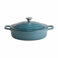 Garnek do pieczenia z pokrywką 3 l, niebieski | APS, 5 Stars