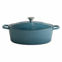 Garnek do pieczenia z pokrywką 5 l, niebieski | APS, 5 Stars