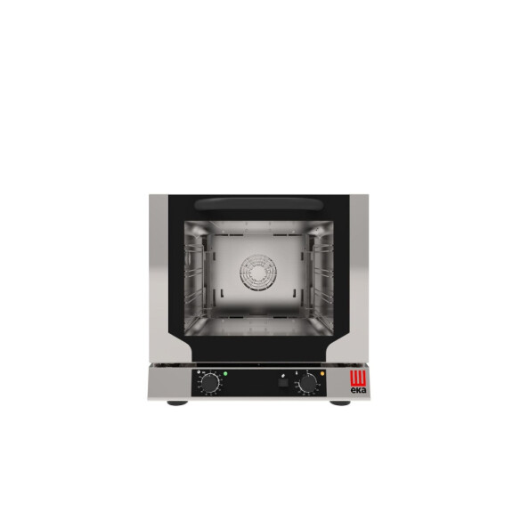 Piec konwekcyjny z nawilżaniem 4x 429x345 mm, elektryczny, sterowany elektromechanicznie, 3100W, 590x709x589 mm | EKA, Evolution Next