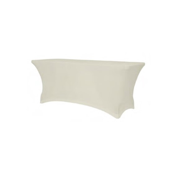 Pokrowiec elastyczny na stół cateringowy ecru 740x910x1800 mm | OLKA, XXL 180