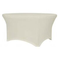 Pokrowiec elastyczny na stół cateringowy ecru 1800x740 mm | OLKA, Planet 180