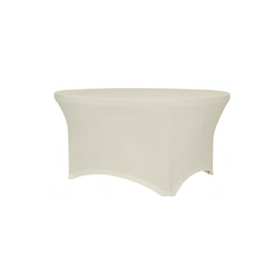 Pokrowiec elastyczny na stół cateringowy ecru 1800x740 mm | OLKA, Planet 180