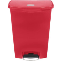Kosz czerwony 90l | RUBBERMAID, Slim Jim