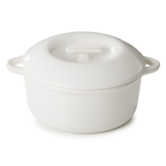 Podgrzewacz porcelanowy z pokrywką biały, 2,5 l | REVOL, Bombance