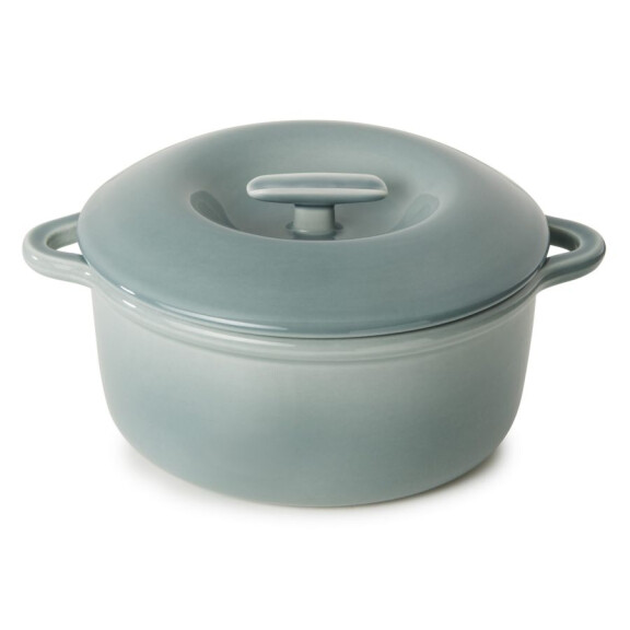 Podgrzewacz porcelanowy z pokrywką szary, 2,5 l | REVOL, Bombance