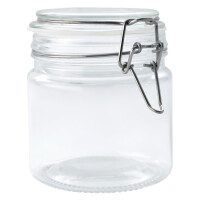 Słoik z klamrą, cylinder, 500 ml, kpl. 4 szt. | TOM-GAST, T-1150