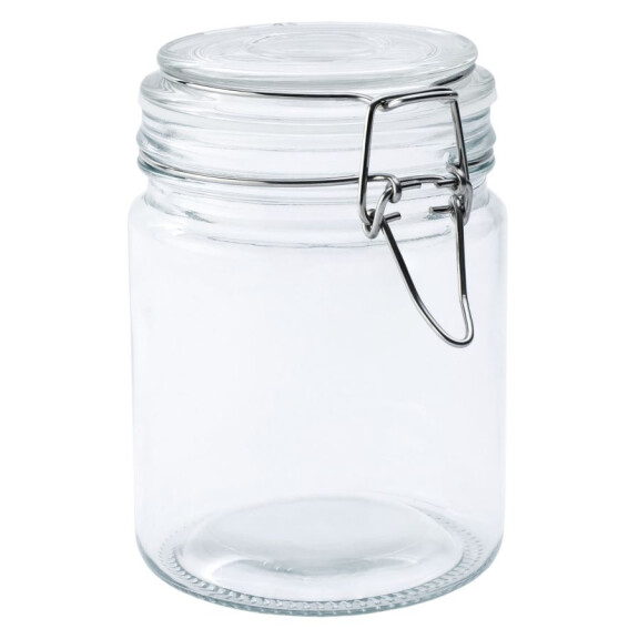 Słoik z klamrą, cylinder, 700 ml, kpl. 4 szt. | TOM-GAST, T-1170