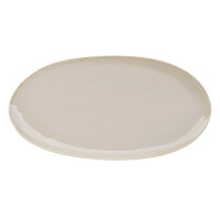 Talerz owalny 43x22,5 cm, beżowy | VERLO, Eter