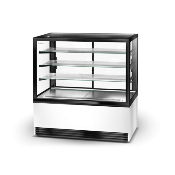 Witryna cukiernicza neutralna, szyba czołowa prosta, uchylna, 1000x795x1460 mm | RAPA, EXCELLENTE C-CN