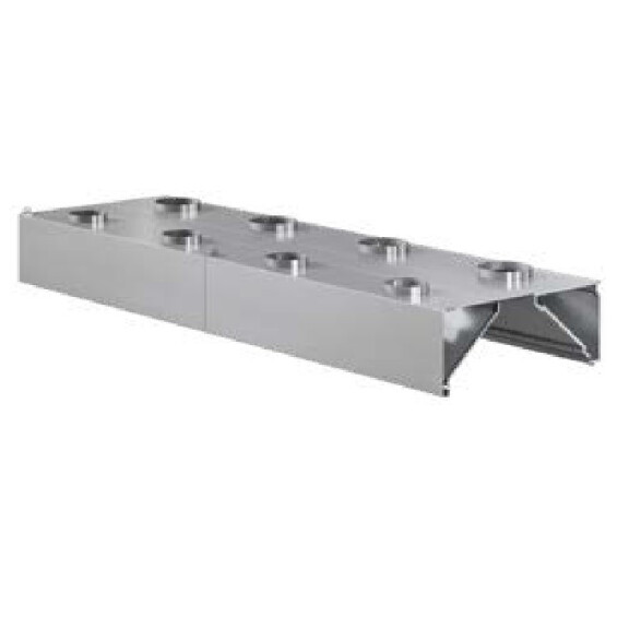 Okap przyścienny indukcyjny 2800x1200x450 mm | ASBER, WEHI-2812/2