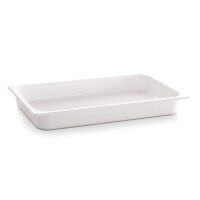 Pojemnik biały z melaminy GN 1/1, 10 cm biały | APS, Eco Line
