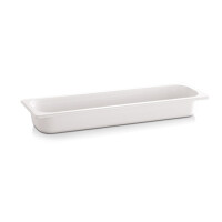 Pojemnik biały z melaminy GN 2/4, 10 cm biały | APS, Eco Line