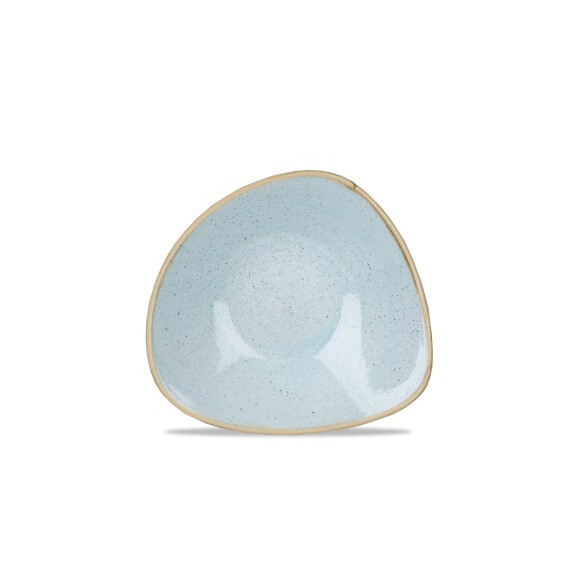 Porcelanowa trójkątna miska, ręcznie zdobiona 600 ml | CHURCHILL, Stonecast Duck Egg Blue