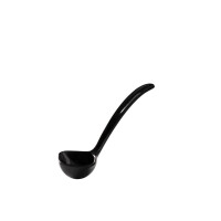 Chochla czarna z melaminy do sosów, 17 cm  | HENDI, 563649