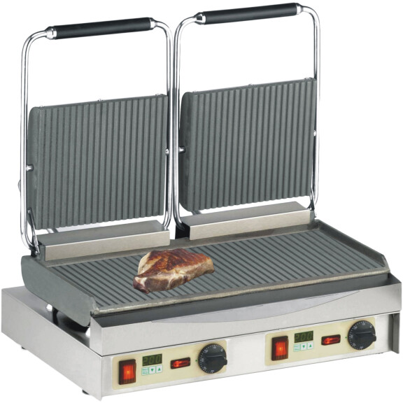 Kontakt grill Kamtschatka Grill, płyty ryflowane 5kW | NEUMARKER, 11-80422 DT