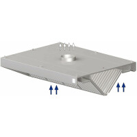 Wyciągowy okap centralny - skośny 2900x2000x450 mm | STALGAST, 9821120290