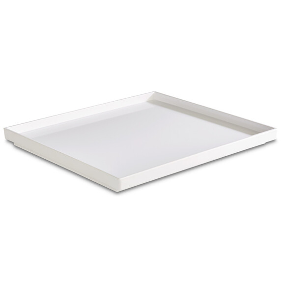 Biała taca z rantem 2/3 GN 35,4 x 32,5 cm | APS, Asia Plus