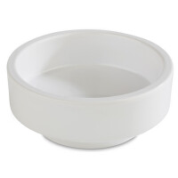 Biały, niski pojemnik do bento wysokości 3 i średnicy 7,5 cm | APS, Asia Plus