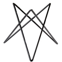 Czarny, geometryczny stand bufetowy o średnicy 20 cm i wysokości 20 cm | APS, Prisma