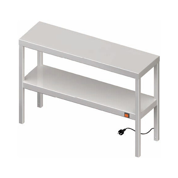 Nadstawka grzewcza na stół, podwójna 1400x300x700 mm | STALGAST, 982223140