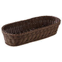 Ciemnobrązowy koszyk na bagietki 40 x 16 cm | APS, Profi Line