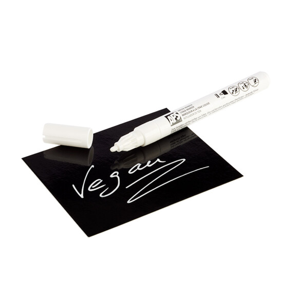 Białe, kredowe markery 13 cm | APS, 71490