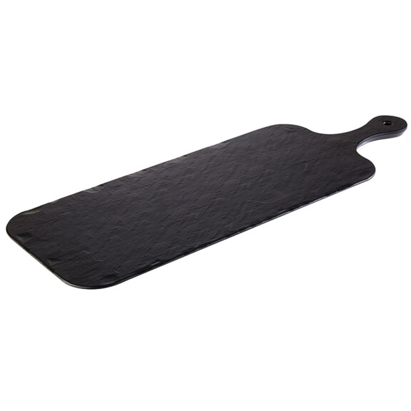 Taca z czarnej melaminy 48 x 20 cm | APS, Slate Rock