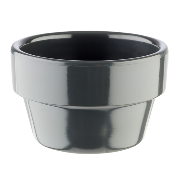 Szara miseczka w kształcie doniczki 0,04 l | APS, Flower Pot