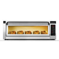 Piec do pizzy jednokomorowy, 2x pizza 45 cm, komora o wymiarach 920x460x195 mm | PIZZA MASTER, CounterTop 451ED-DW