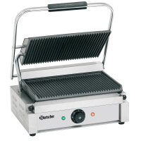 Grill kontaktowy elektryczny “Panini”, ryflowany | BARTSCHER, A150674
